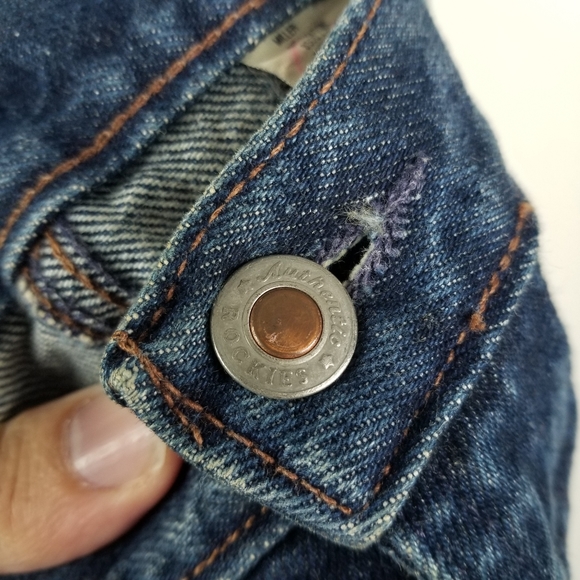 Vintage 90s Rocky Mountain High Rise Mom Straight Leg Rigid Denim Jeans Sz 17/18 - Picture 5 of 12